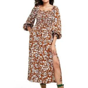 La Ligne x Target Floral Smocked Bodice Midi Dress - XS